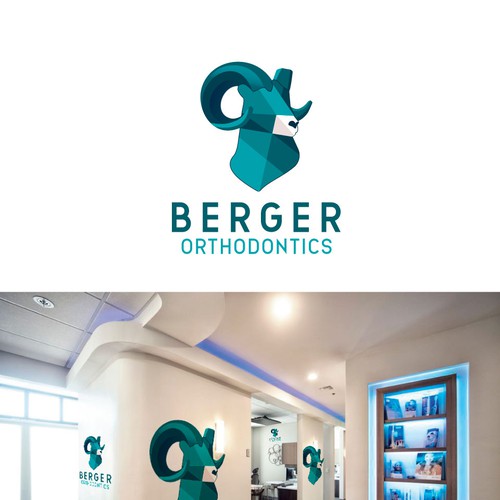 Abstract logo for berger orthodontics