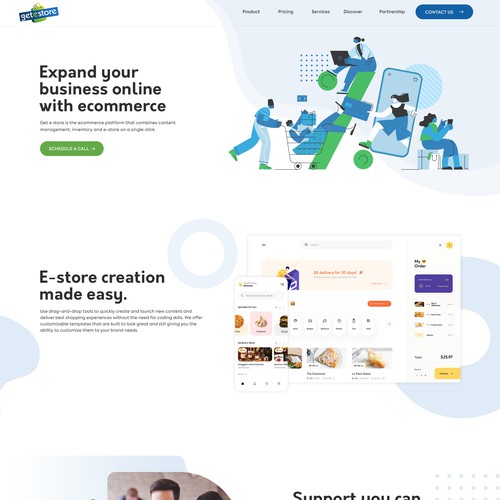 E-commerce  selling platform website design