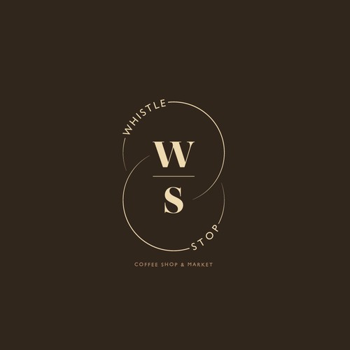 Logo Design for Whistle Stop Coffee Shop