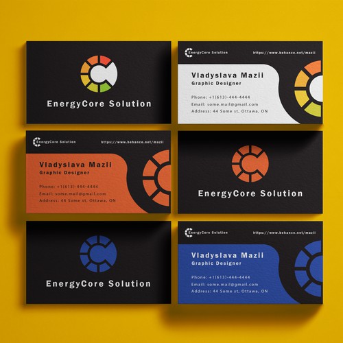 Logo&Buissnes cards for EnergyCore Solutions