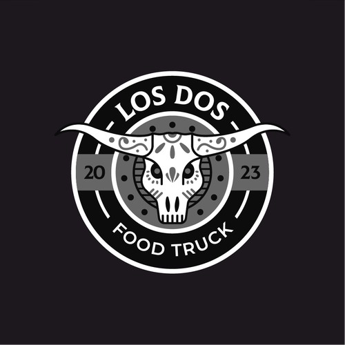 Dia de Muertos Skull for a Food Truck