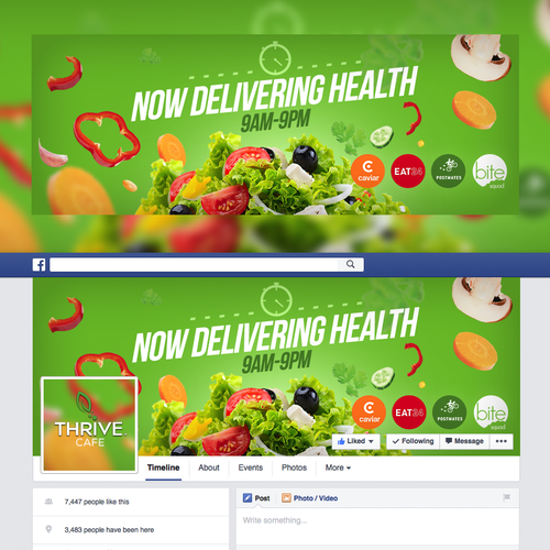Salads Restaurant Facebook Cover