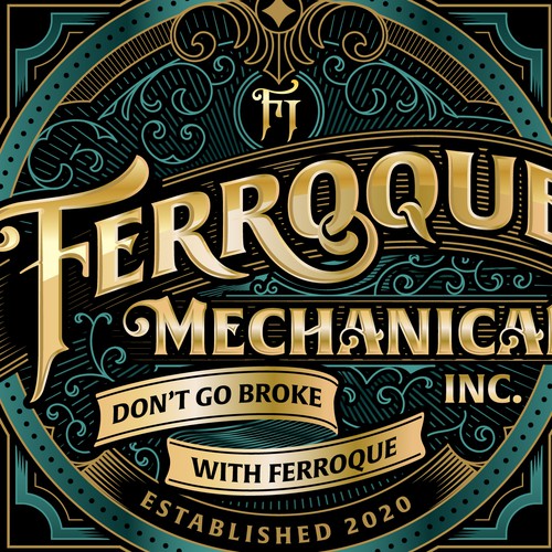 Logo Concept for Ferroque Mechanical Inc.