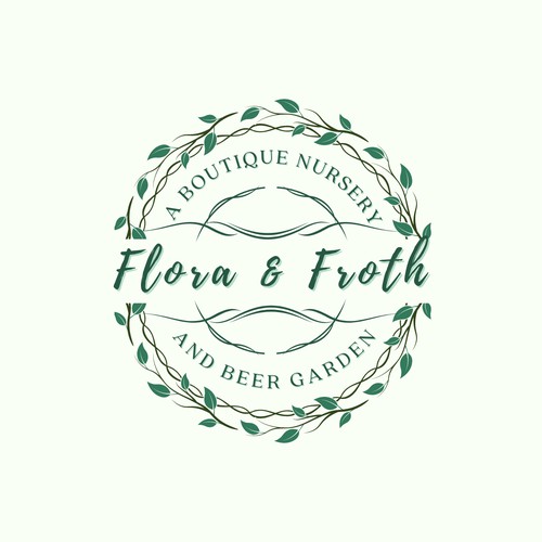 Logo concept for flora & froth