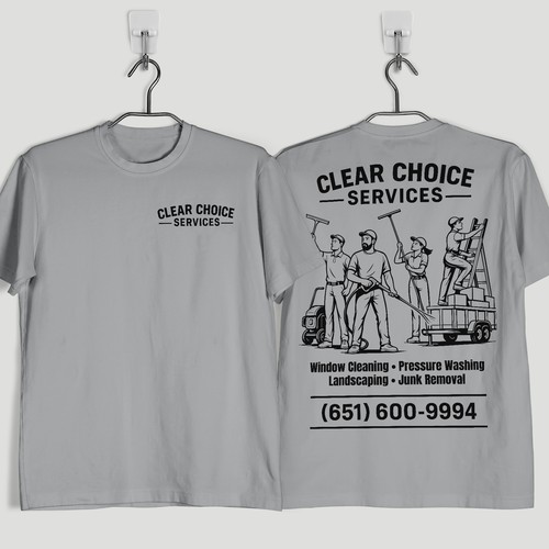 Illustrated Workwear T-shirt Design