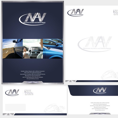 Help Navarone Accident & Vehicle Repair with a new stationery