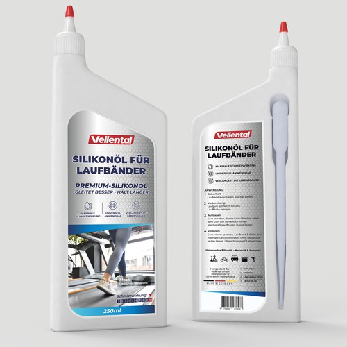 Design unique and eye-catching packaging for "Treadmill Silicone Lubricant"