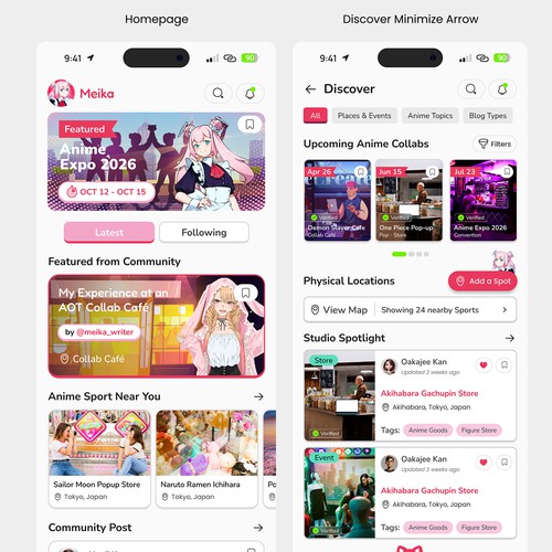 Anime Travel App