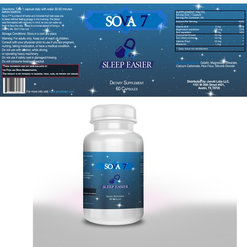 Product Label for a Dietary Supplement
