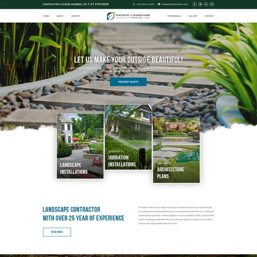 Concept for Pacific Landcare Design, Inc.