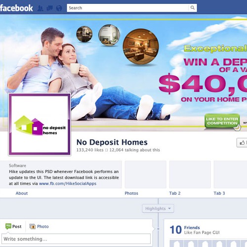 NO DEPOSIT HOMES FACEBOOK COVER