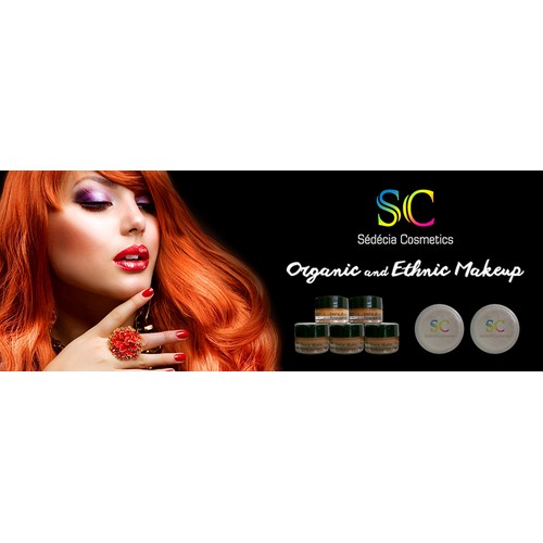 Facebook cover for a cosmetics brand