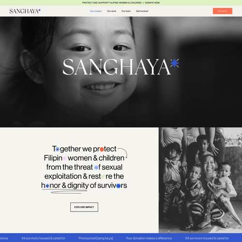 Sanghaya | Website for a Non-profit