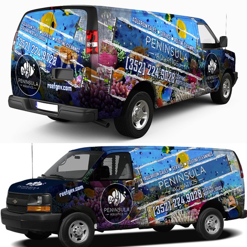 Aquatics van wrap