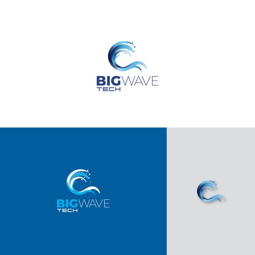 Wave theme logo for Big Wave Tech