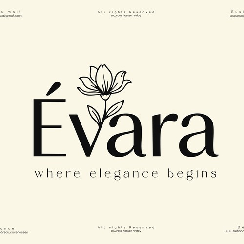 Évara – Elegant Fashion & Lifestyle Brand Logo Design
