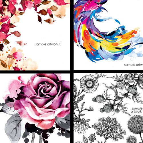 Hand drawn illustrations 