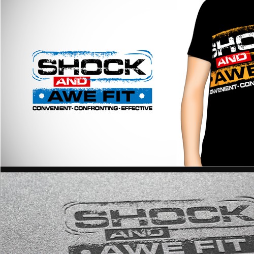 logo for SHOCK AND AWE FIT fitness program