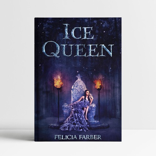 Super Cool Cover of an Ice Queen on an ice throne