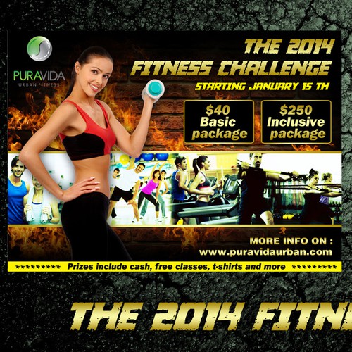 Create the winning EDDM design for our Fitness Challenge