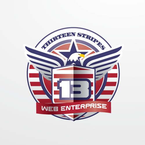 American logo for Thirteen Stripes Web Enterprise