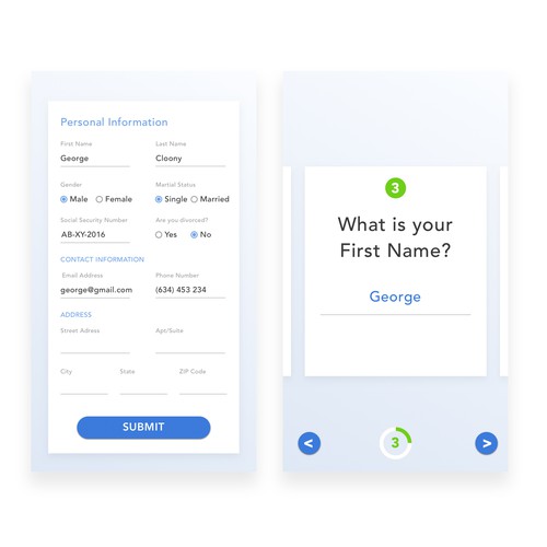 Engaging forms to capture data