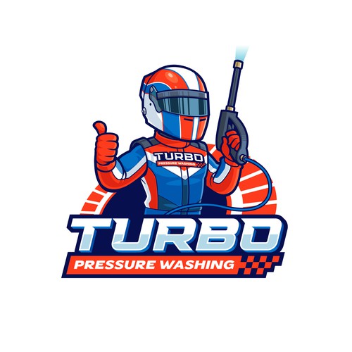awesome washing mascot