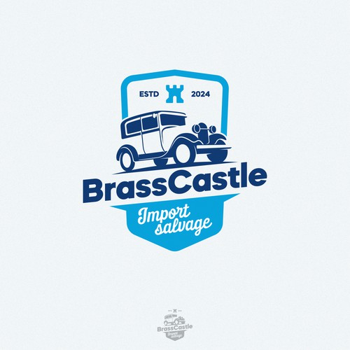 retro car logo