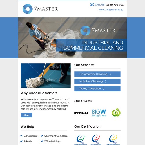 Email Design Template for Commercial Cleaning