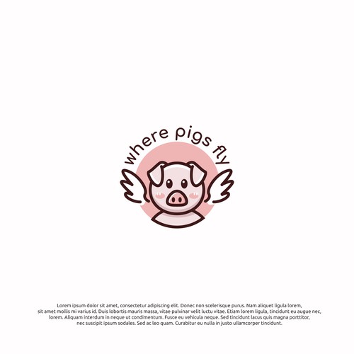 logo cocnept for where pigs fly