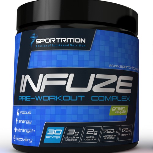 Pre Workout Label for Sportrition