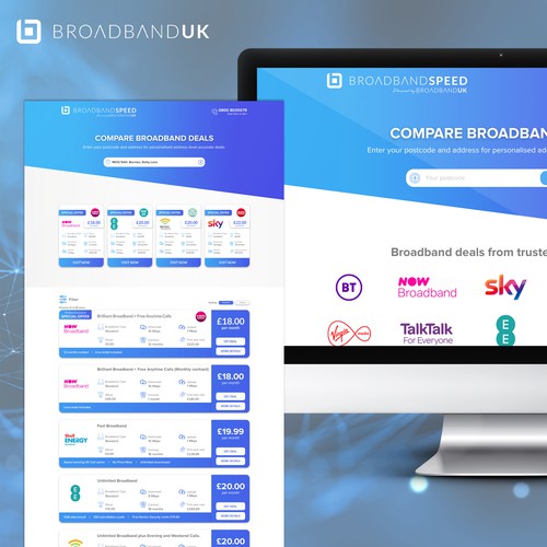 Web design for Broadband UK