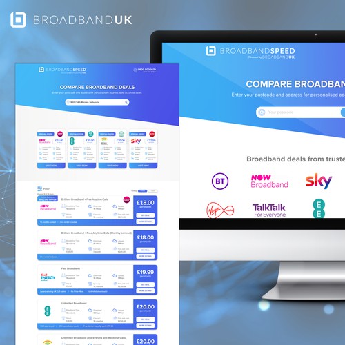 Web design for Broadband UK