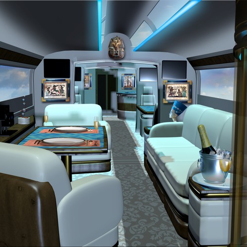 Flying limo interior
