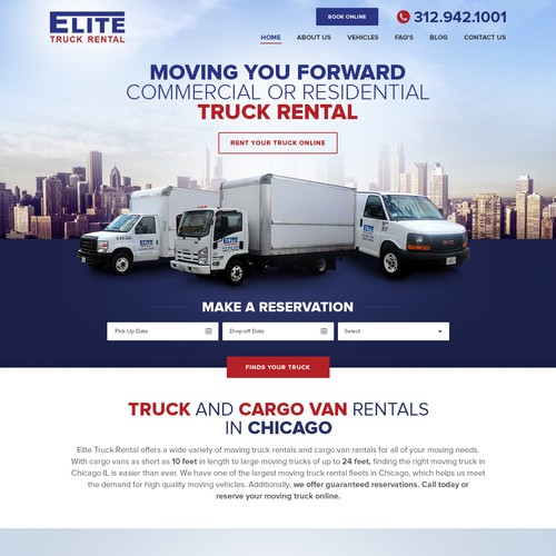 Landing Page - Elite Truck Rental