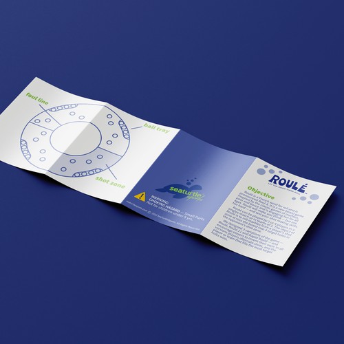Set of rules for an indoor board game in a mini brochure