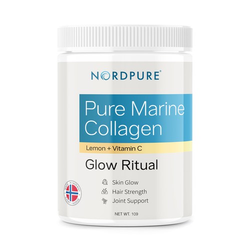 Supplement Packaging for Pure Marine Collagen