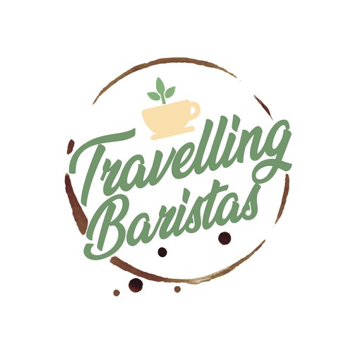 Organic logo design for a travelling coffee shop