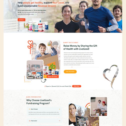 LiveGood Fundraising Website