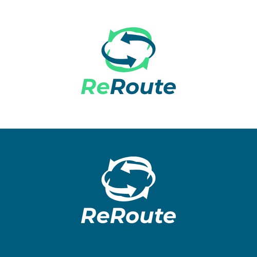 Logo concept for Reroute company