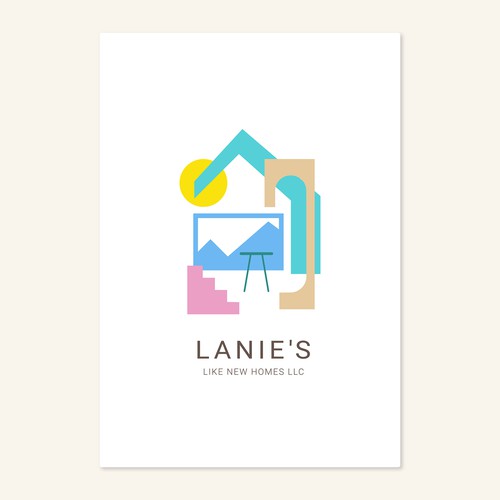 Logo design for a Lanie's Like New Homes LLC