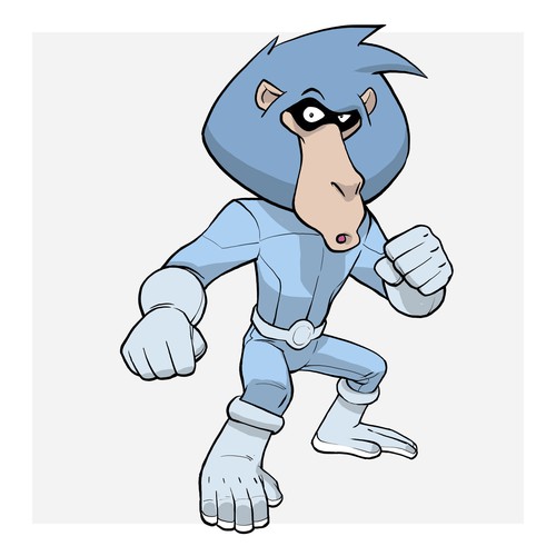 Baboon super hero Babbow