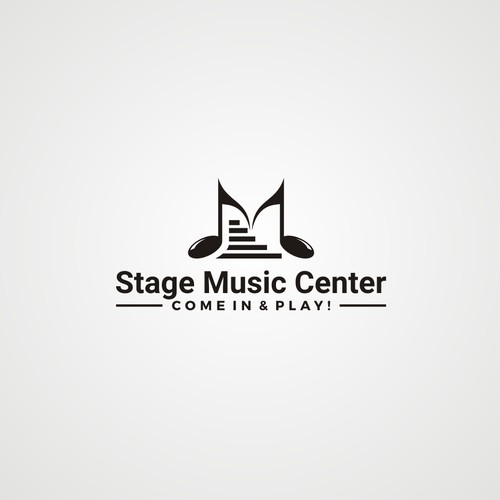 Logo concept for stage music center