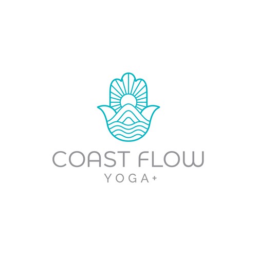 Modern yoga/fitness studio logo