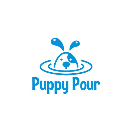 Simple & Fun Logo for Dog Water Bottle 
