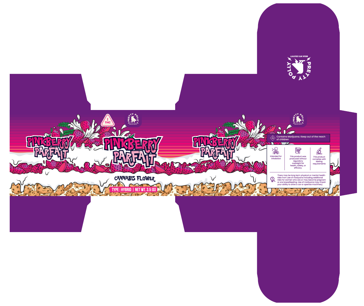 Pinkberry Parfait Packaging and Label Redesign