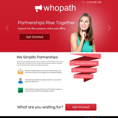 Create an awesome homepage for WhoPath.com