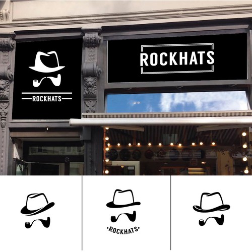 playful logo for hat shop