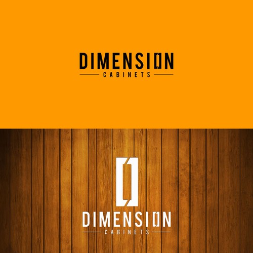 Create a logo for the new kitchen cabinet brand Dimension Cabinets