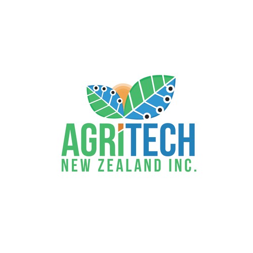 Logo design concept for agritech newzealand